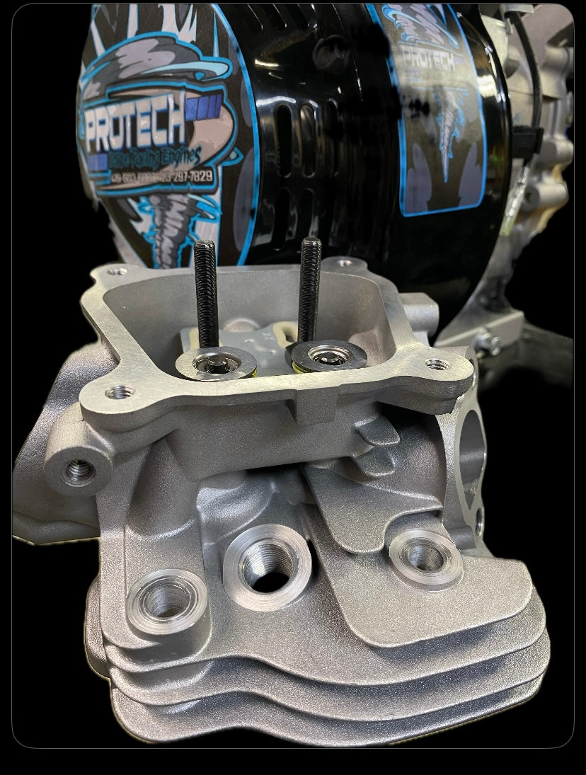 2025 Complete head assembly ported AKRA NKA 3 angle valve job